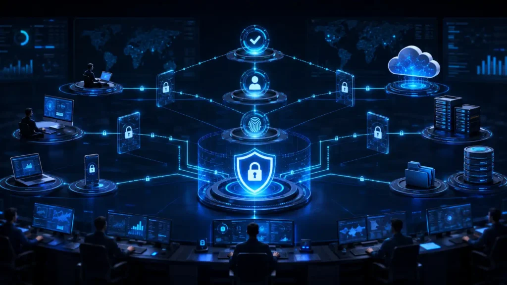 Zero trust cybersecurity architecture with continuous identity verification