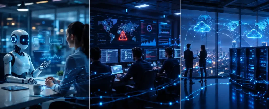 Enterprise technology adoption case studies involving AI cybersecurity and cloud computing