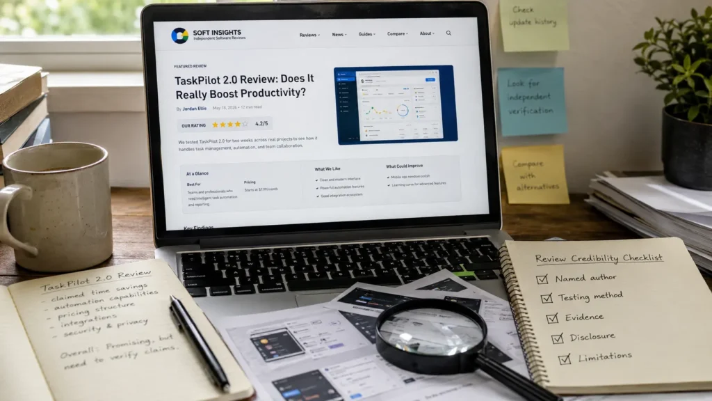 Tech review credibility check