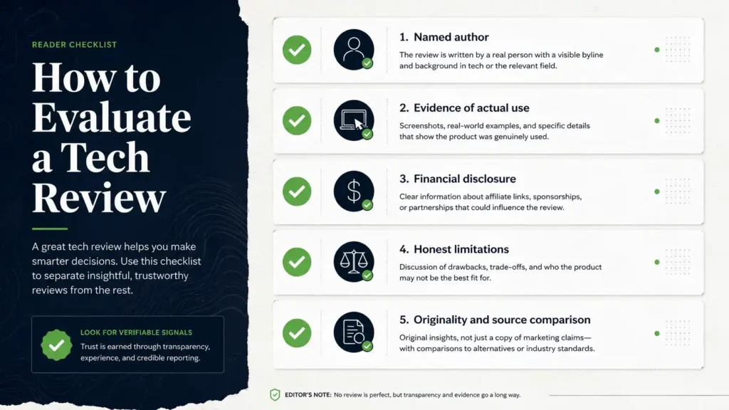 Tech review checklist